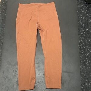 Lululemon High-Waist Rust Orange Leggings